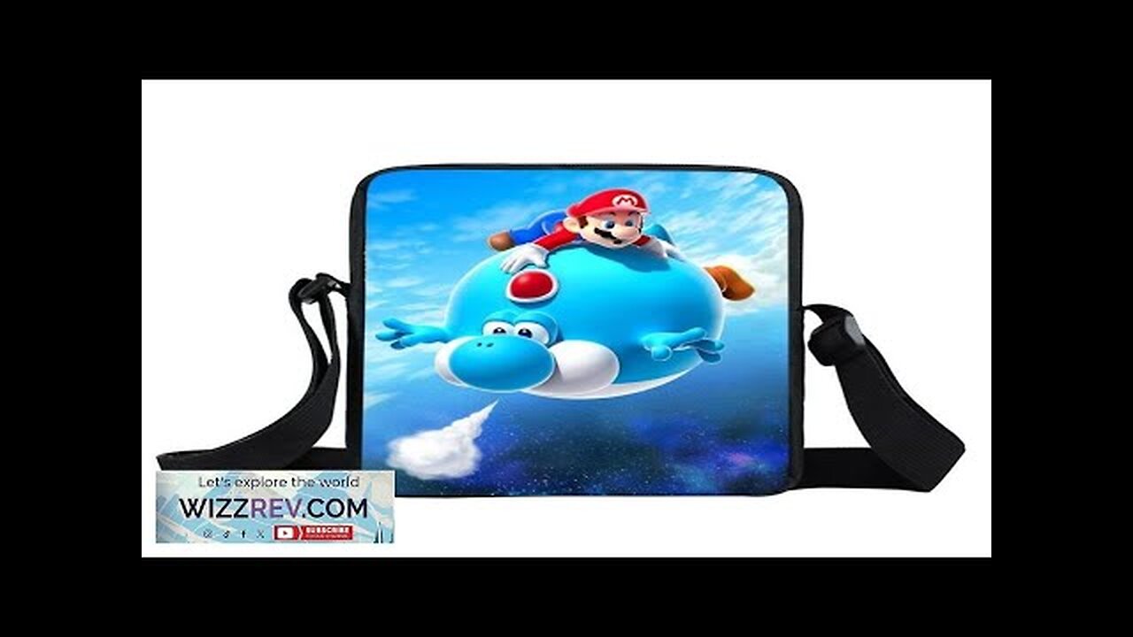 Super Mario Blue Yoshi Fly Cute Trendy Urban Cross Body Bag Review