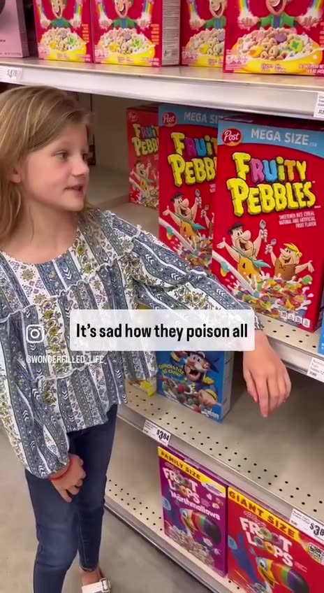 Feisty young girl goes shopping