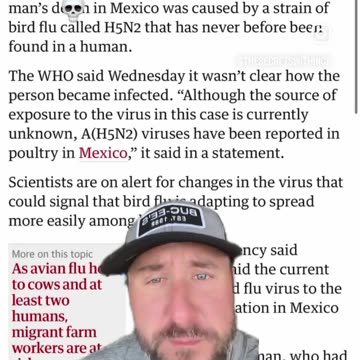 WHO Blames H5N2 for Mexico Death – Another Fear Tactic?