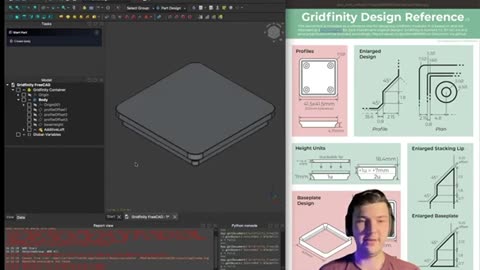 Gridfinity FreeCAD Tutorial: Part 3 - Creating an Additive Loft using Sketches as Cross-Sections