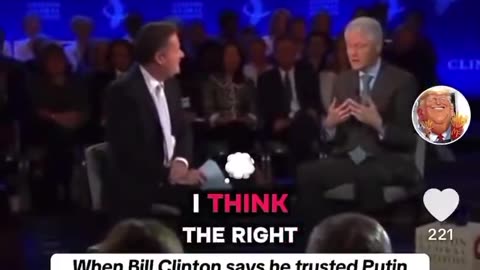 Bill Clinton said he trusted Putin, he always kept his word.