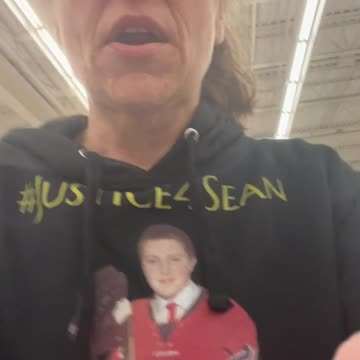 Yesterday Costco & Walmart wearing my @Answers4Sean sweater. Spreading awareness