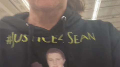 Yesterday Costco & Walmart wearing my @Answers4Sean sweater. Spreading awareness