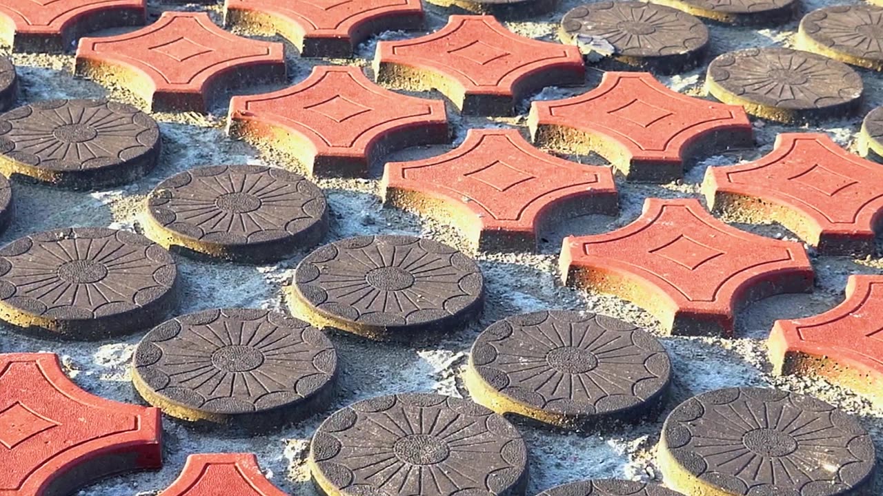 Mind-Blowing Tuff Tiles Making from Concrete #satisfying