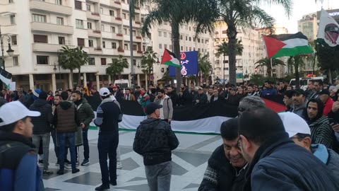 مسيرة شعبية بطنجة دعما لفلسطين و تنديدا بتصريحات ترامب 16 02 2025 انقلبت الموازين