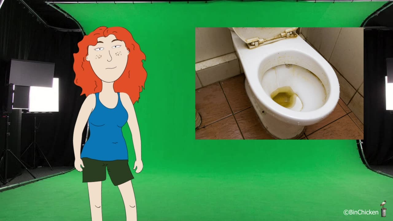 Cleaning a dirty toilet