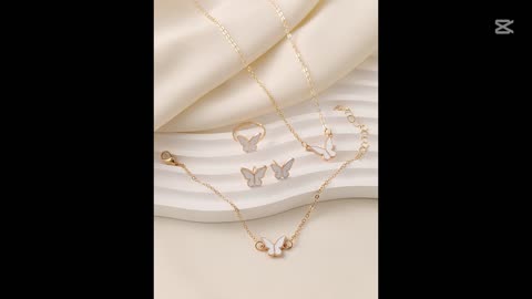 5PCS Personalized Butterfly Glazed Necklace 🥰ONLY $1.04 / lot