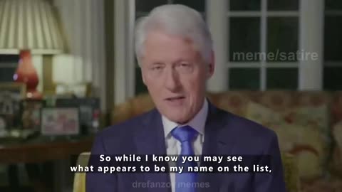 Bill Clinton on Pam Bondi Releasing the Epstein Client List