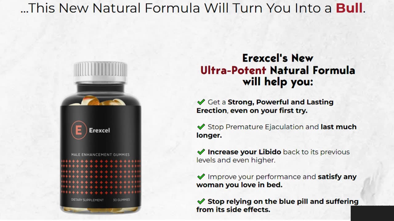 Erexcel male enhancement formula gummies