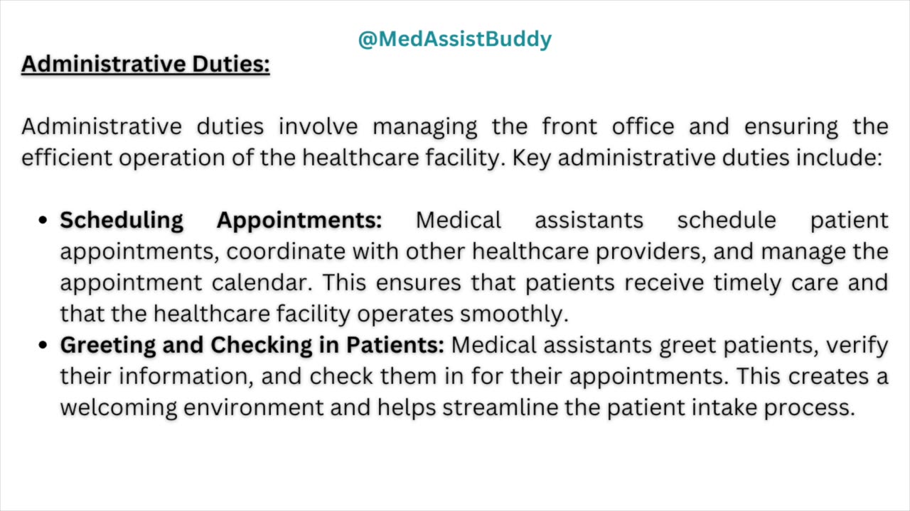 FREE MEDICAL ASSISTANT LESSON - MedAssist Buddy Lesson 1: What is Medical Assisting?