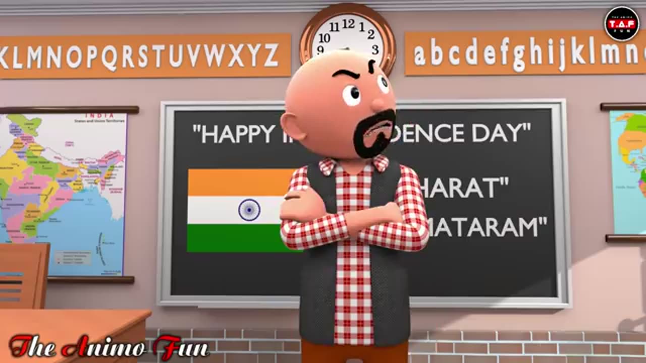 SCHOOL WALA 15TH AUGUST | Funny Comedy Video | Desi Comedy | Cartoon Comedy | The Animo Fun