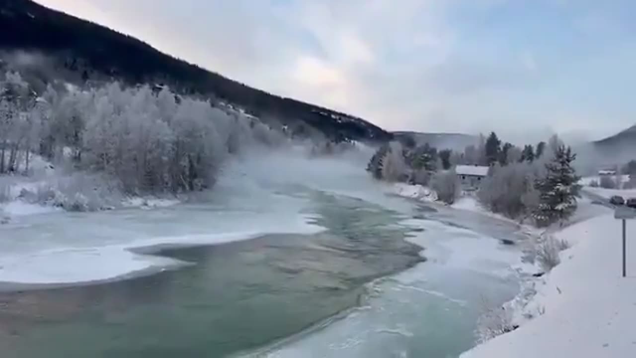 An Ice Dam Broke In Norway