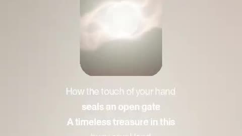 The Touch of Your Hand