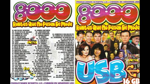 USB 8000 ROLITAS QUE NO PASAN DE MODA SCRAPPY---Discos Ortiz 2024