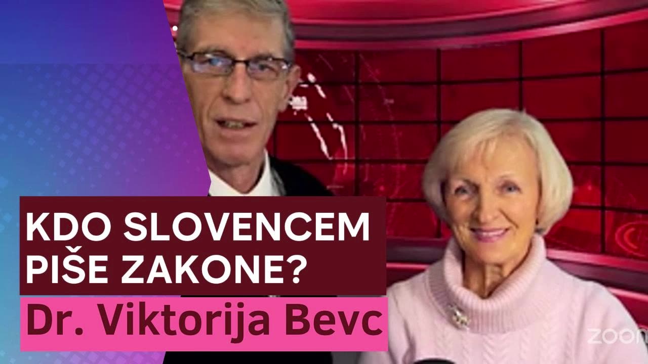 🔴 KDO SLOVENCEM PIŠE ZAKONE? Kje so imena? Dr. Viktorija Bevc, podpredsednica častnega razsodišča