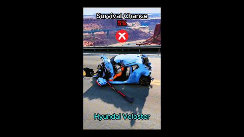 survival chance of different vechile # Game # beamngdrive