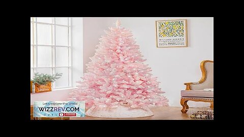 New Encrypted Christmas Tree Large PE Simulation Tree Pink Blue Christmas Atmosphere Review