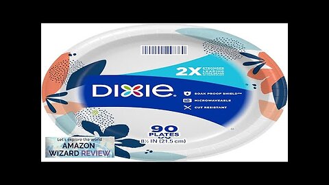 Dixie Medium Paper Plates 8.5 Inch 90 Count 2X Stronger* Microwave-Safe Soak-Proof Review