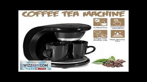 110V/220V 450W Household Electric Steam Drip Coffee Maker Automatic Dual Cup Coffee Review