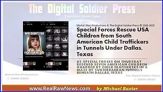 Special Forces Rescue Children from Traffickers under Dallas Texas