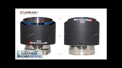 REMUS Car Matte Carbon Fiber Muffler Tip Exhaust System Pipe Mufflers Nozzle Review