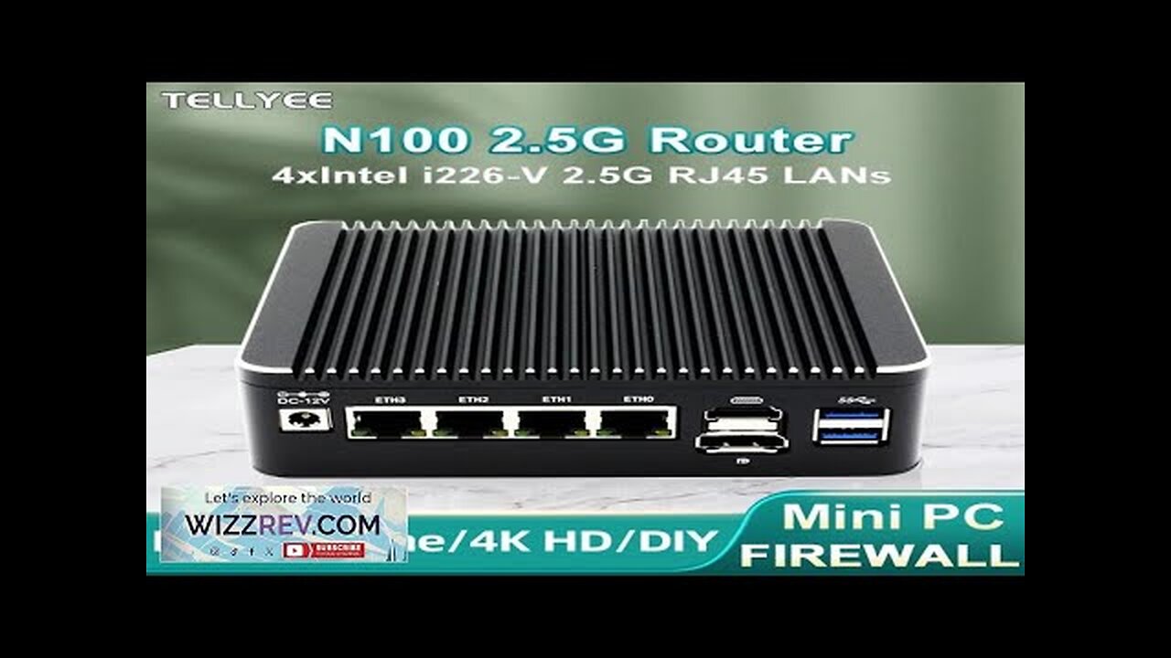 12th Gen Intel N100 Soft Router 4xi226-V 2.5G LAN 1*COM RJ45 Fanless Review