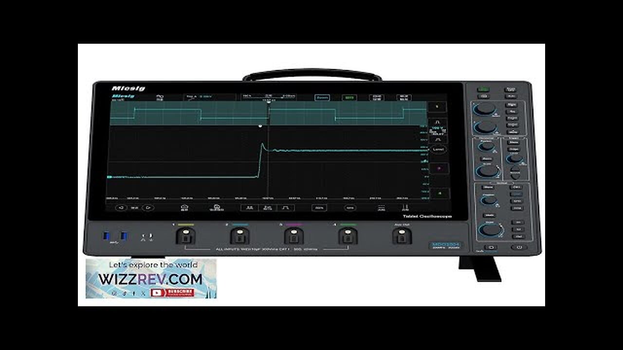 MICSIG Digital Oscilloscope MDO5004 MDO3504 MDO2504 500MHz 4 Channels 3GSa/s Sampling Rate Review