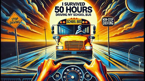 🚌💨 I Survived 50 Hours Driving My School Bus 💨🚌