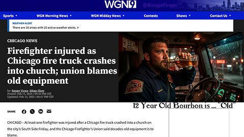 Firefighter injured as Chicago fire truck crashes into church; union blames old equipment