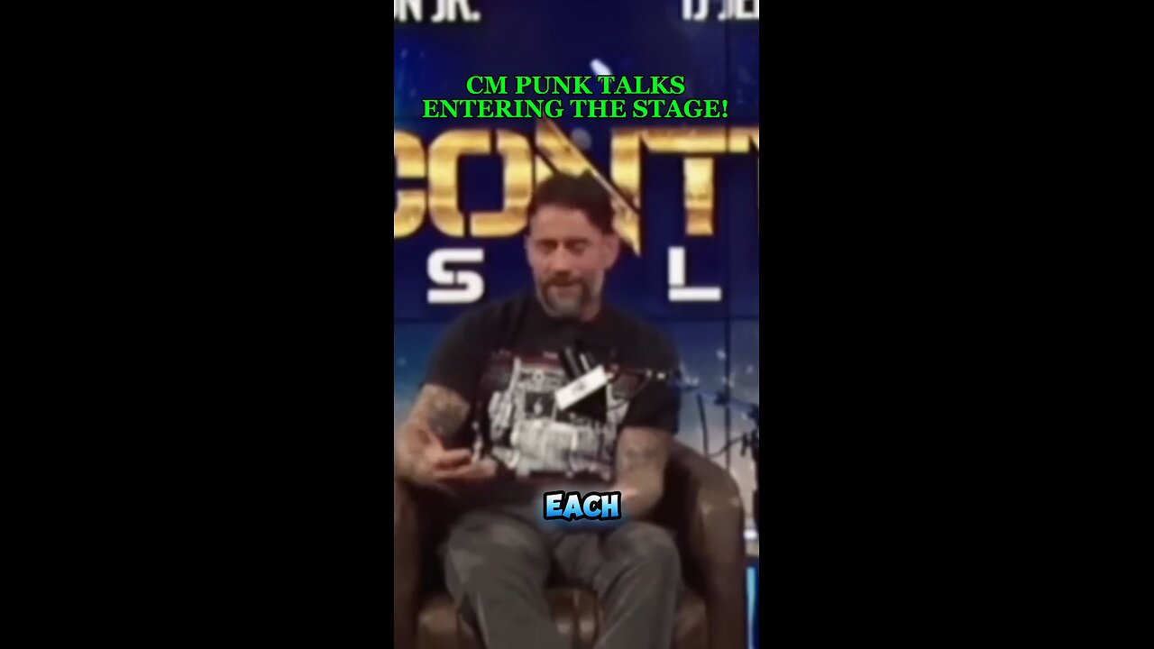 CM PUNK TALKS ENTERING THE STAGE!