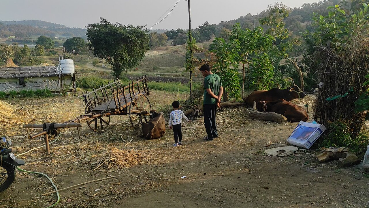 In the our Farm at Native place with Arahant baby