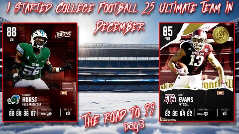 The team is starting to come together/ I started College Football Ultimate team in December (day3)