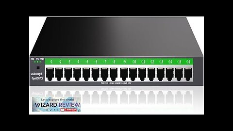 STEAMEMO 16 Port Gigabit Switch Easy Smart Managed Ethernet Switch Support QoS Review