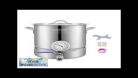 VEVOR Stainless Steel Kettle 5 GALLON Brewing Pot Tri Ply Bottom Review