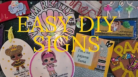 MAKE AND SELL SIGNS - EASY CRAFT DIY