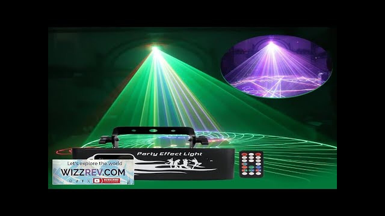 600mW 3D Animation Party Lights Holiday Stage Effects Device 128+patterns DJ Equipment Review