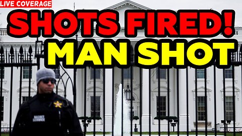 SHOTS FIRED OUTSIDE WHITEHOUSE. Secret Service Shoots Man Targeting White House. Live