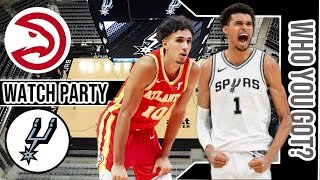 San Antonio Spurs vs Atlanta Hawks | Live Play by Play & Watch Party Stream | NBA 2-5-25 Game 🏀🔥