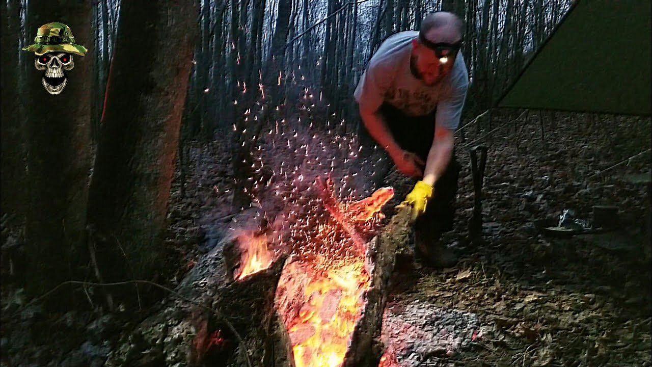 Tarp Shelter, Cold Rain, Long Fire/"On The Run" Scene 6