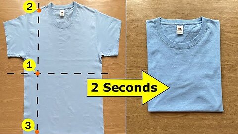 How to fold a shirt in 2 Seconds | PSN Experiment