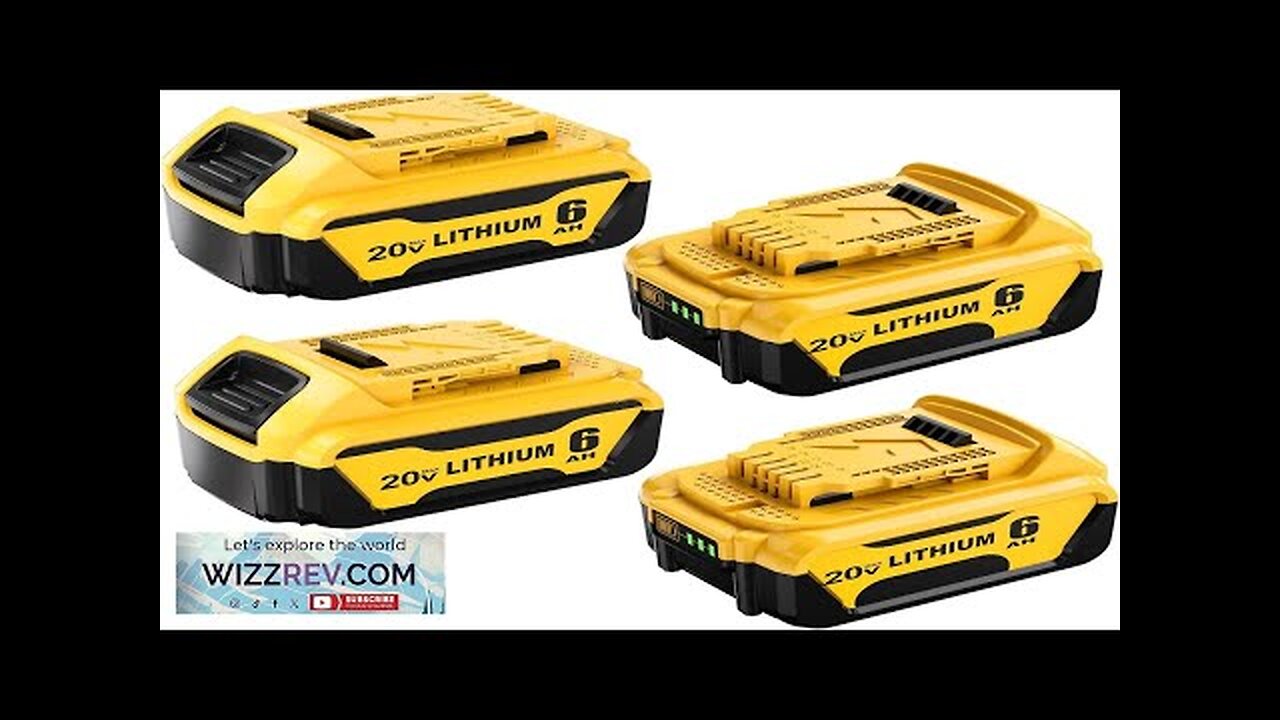 6Ah Replacement DCB205 for Dewalt 20V Max Battery Compatible with Dewalt 20 Review