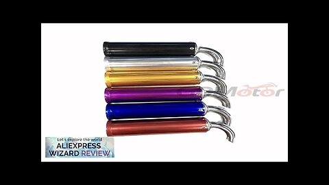 Free shipping 60x200mm universal metal 22mm motorcycle racing exhaust muffler silence 2 Review