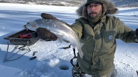 Subzero Ice Fishing in -4F!