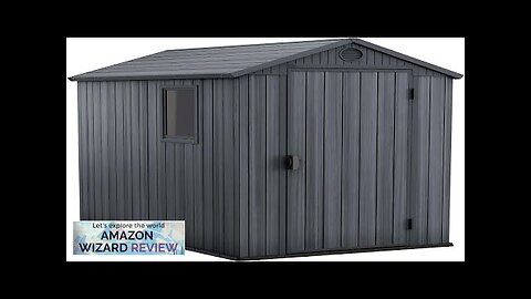 Keter Darwin 4x6 Ft Outdoor Garden Durable Resin Tool Storage Shed Graphite Review