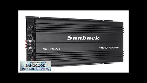 SK-790.4 4-Channel 7900W Car Power Amplifier Class A/B Stereo Surround Passive Subwoofer Review