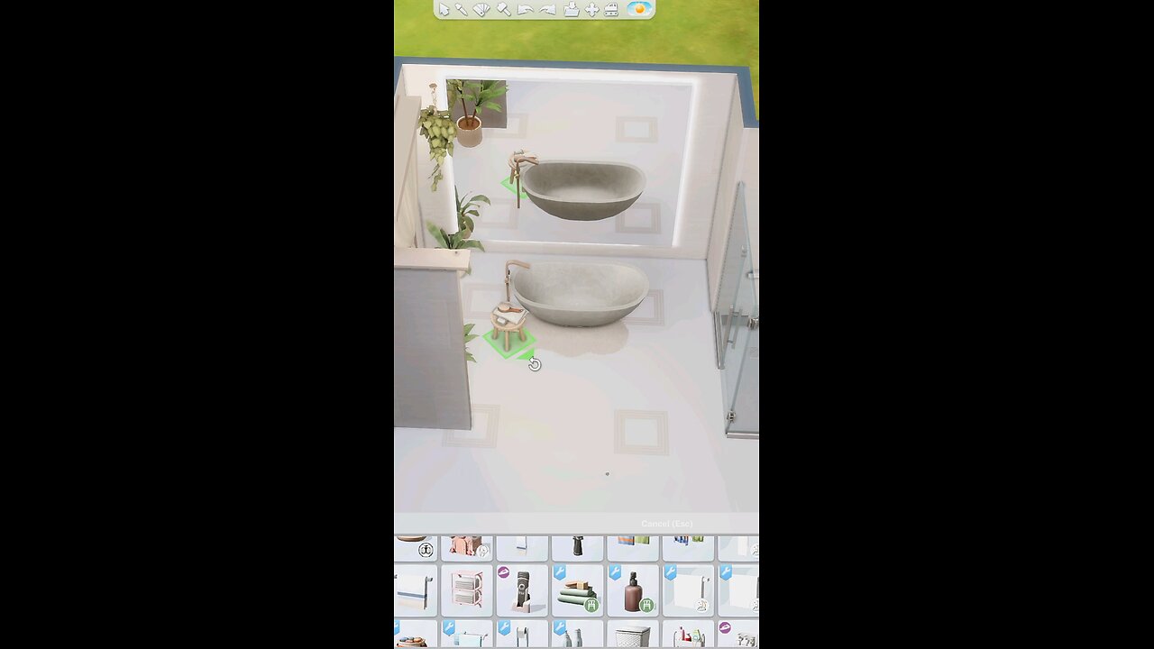 Elegant and minimal beige bathroom | The Sims 4 CC Build" Beige bathroom | The sims 4