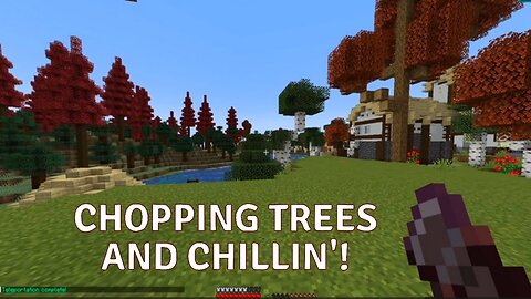 Clearing Trees (For a build) and Talking to a Friend!