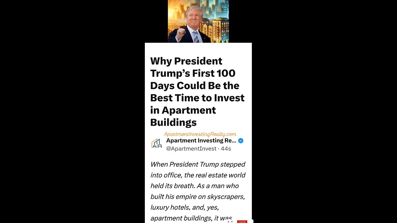 Trump's First 100 Day ~ Best Time to Invest