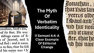 8) II Samuel 4:4: A Clear Example of Editorial Change