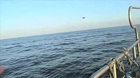 OVNI perseguido en el mar por cazas del ejercito